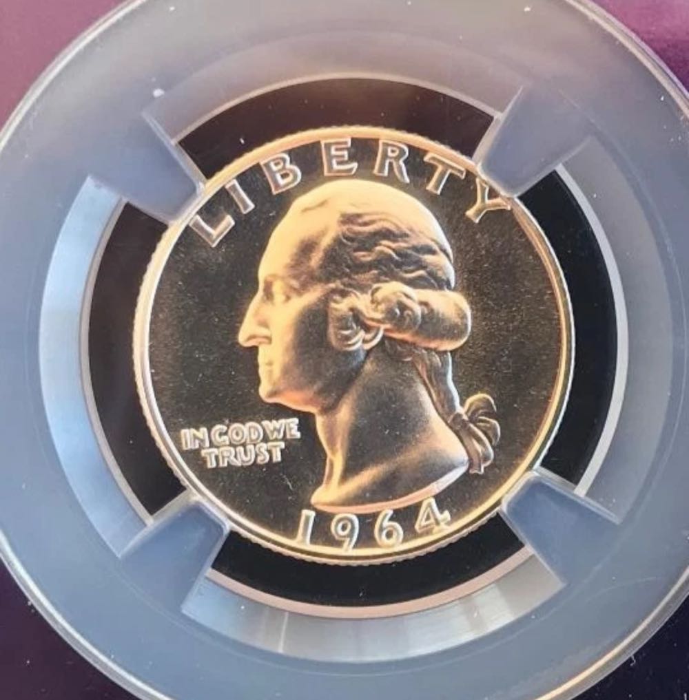 Washington Quarter 1964 Silver  coin collectible - Main Image 2