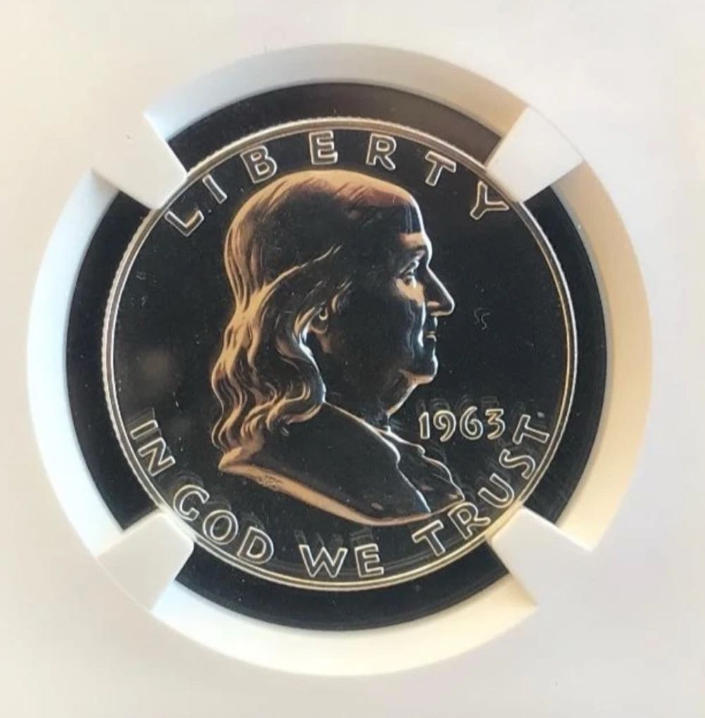 Franklin Half Dollar 1963 Proof Silver  coin collectible - Main Image 2