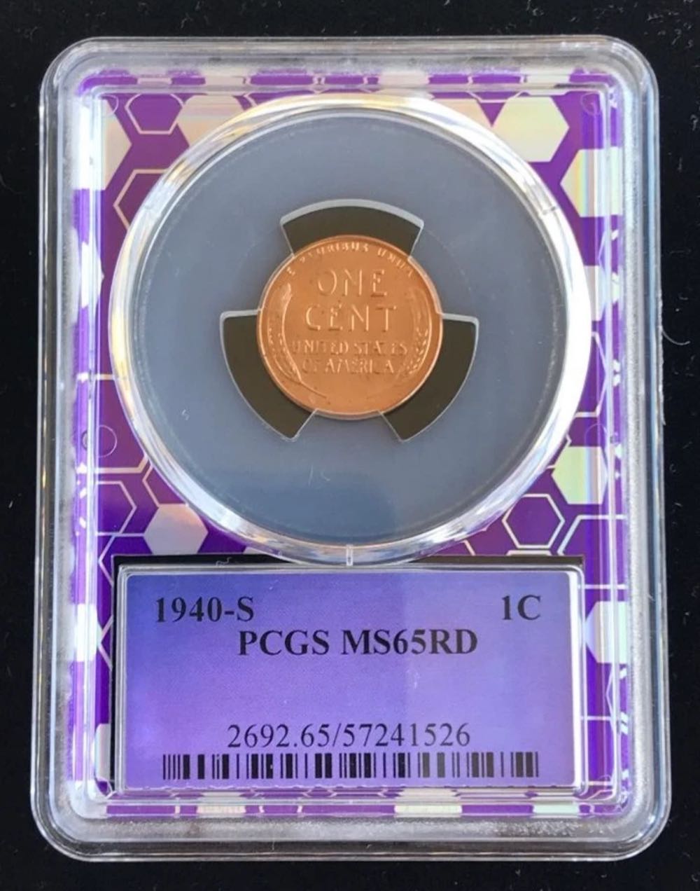 Lincoln Wheat Penny 1940-S  coin collectible - Main Image 4