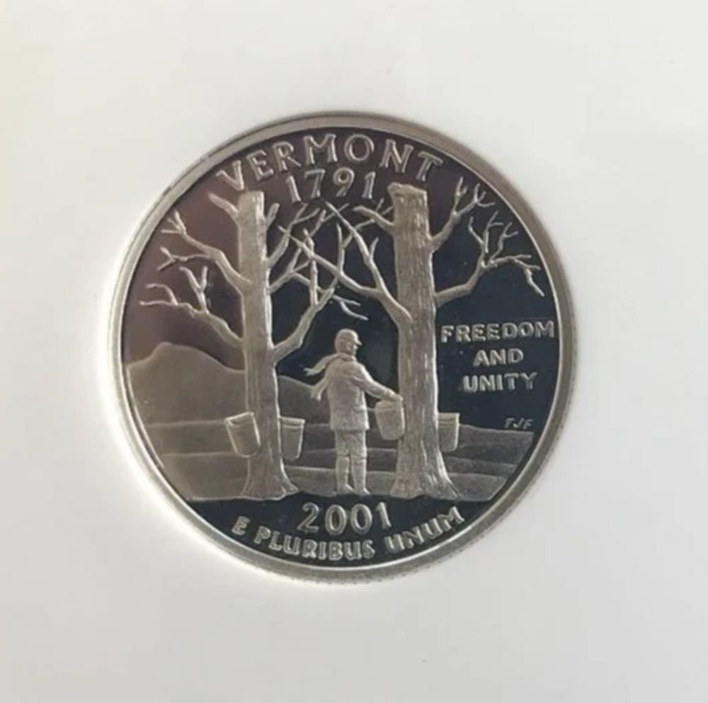 Washington Quarter 2001-S Silver  coin collectible - Main Image 3