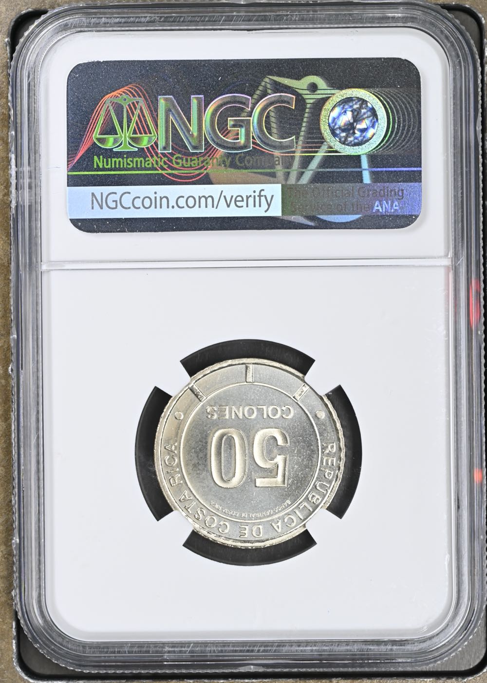 2023(2025) Costa Rica 50COL Lagartija O Anolis  coin collectible - Main Image 2