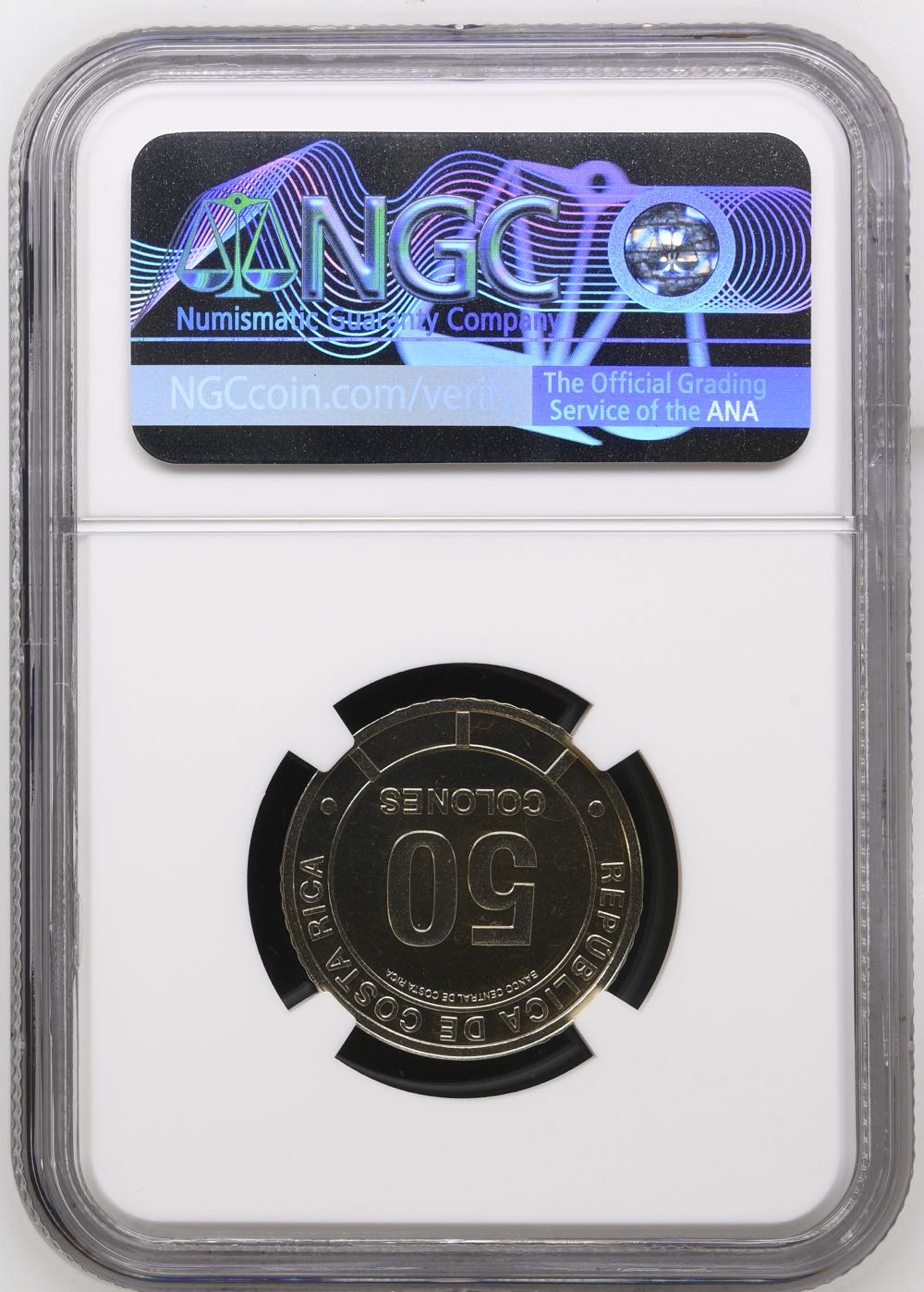 2023(2025) Costa Rica 50 COL Cangrejo Marinera Colorized-First Releases  coin collectible - Main Image 2