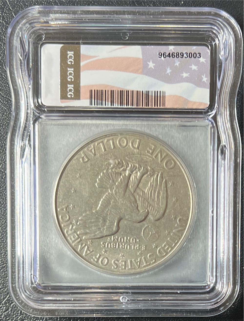 1971 Eisenhower Dollar ICG Genuine  coin collectible - Main Image 2