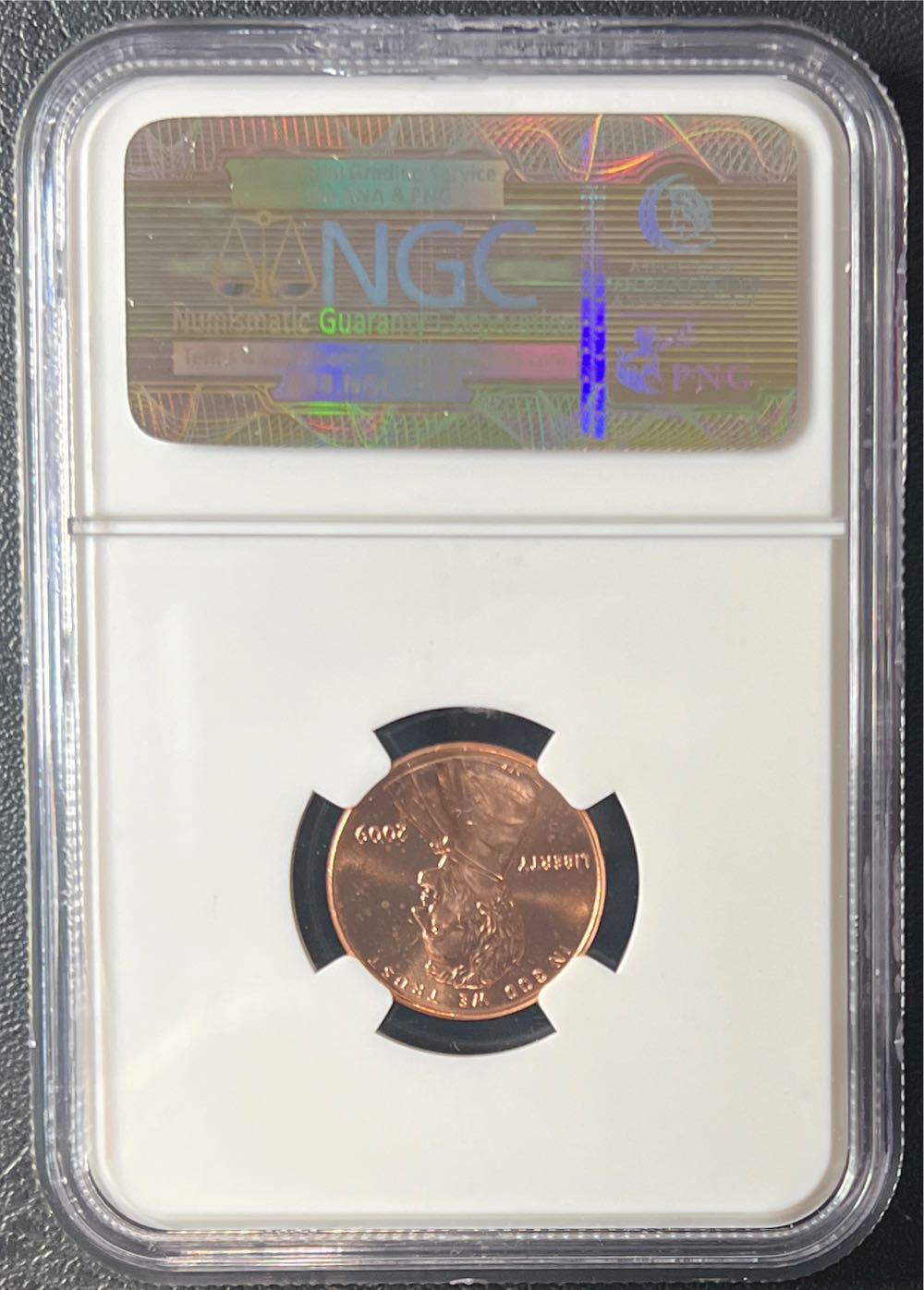 2009 1C Lincoln Cent Professional Life NGC MS 66 RD First Day of Ceremony  coin collectible - Main Image 2