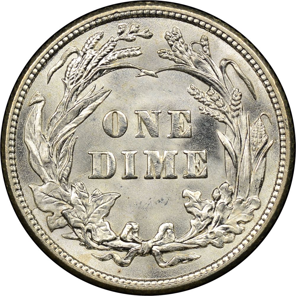 Barber Dime 1912 Silver  coin collectible - Main Image 2