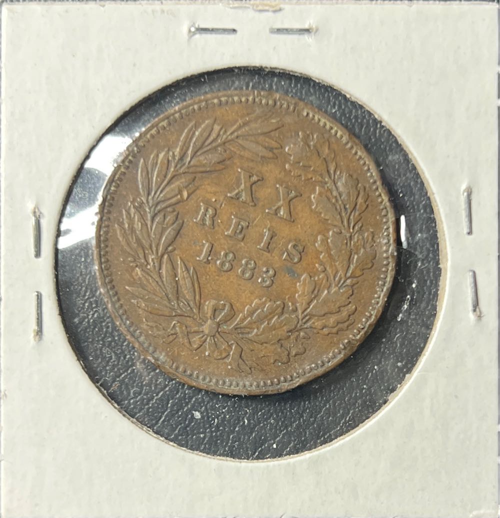 1883 Portugal 20 Reis  coin collectible - Main Image 2