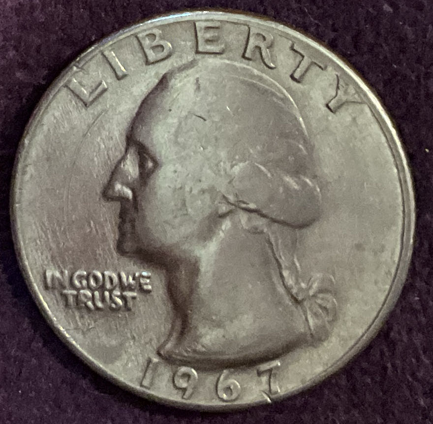 Quarter Washington 1967 36  coin collectible - Main Image 3
