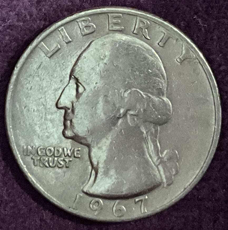 Quarter Washington 1967 38  coin collectible - Main Image 3