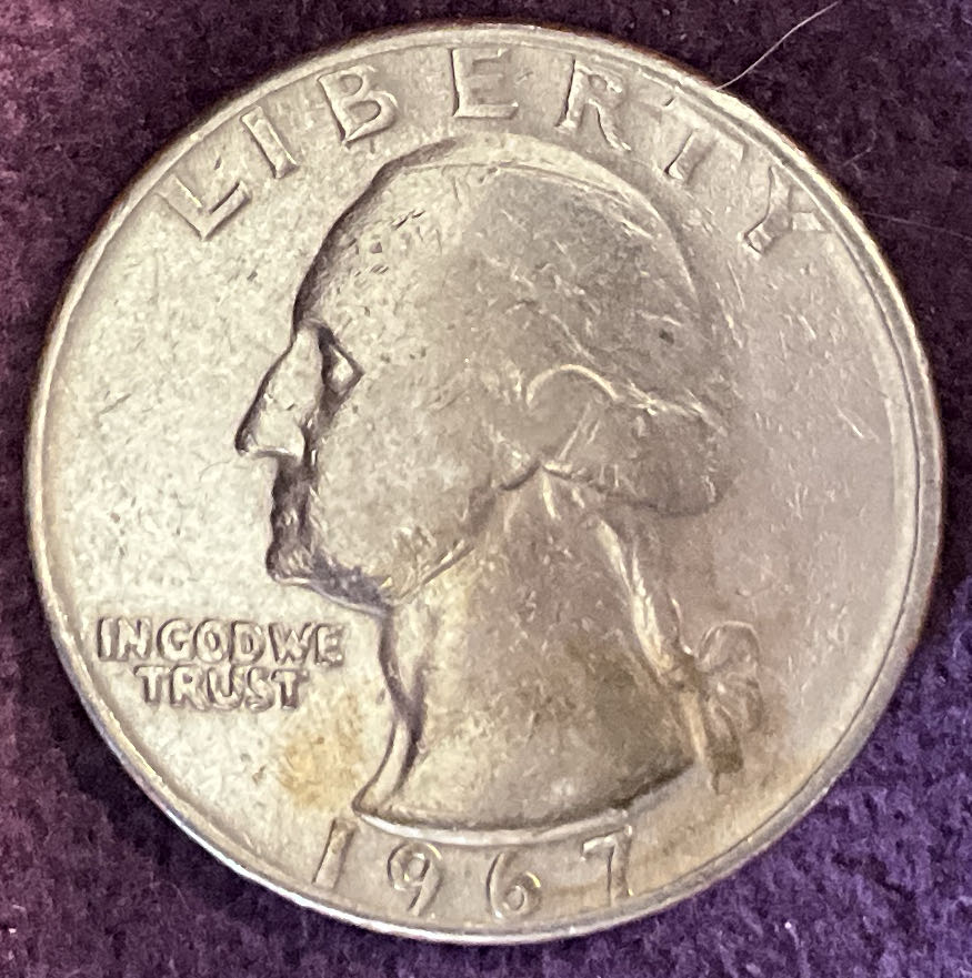 Quarter Washington 1967 40  coin collectible - Main Image 3