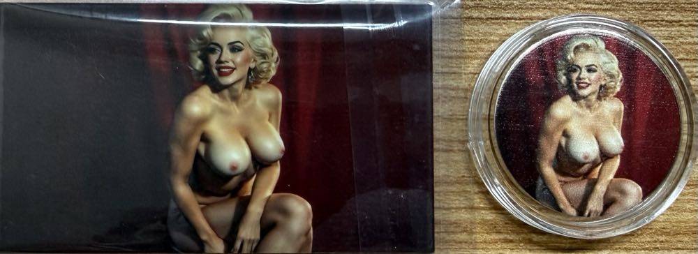 Marilyn Monroe Colorized   coin collectible - Main Image 3