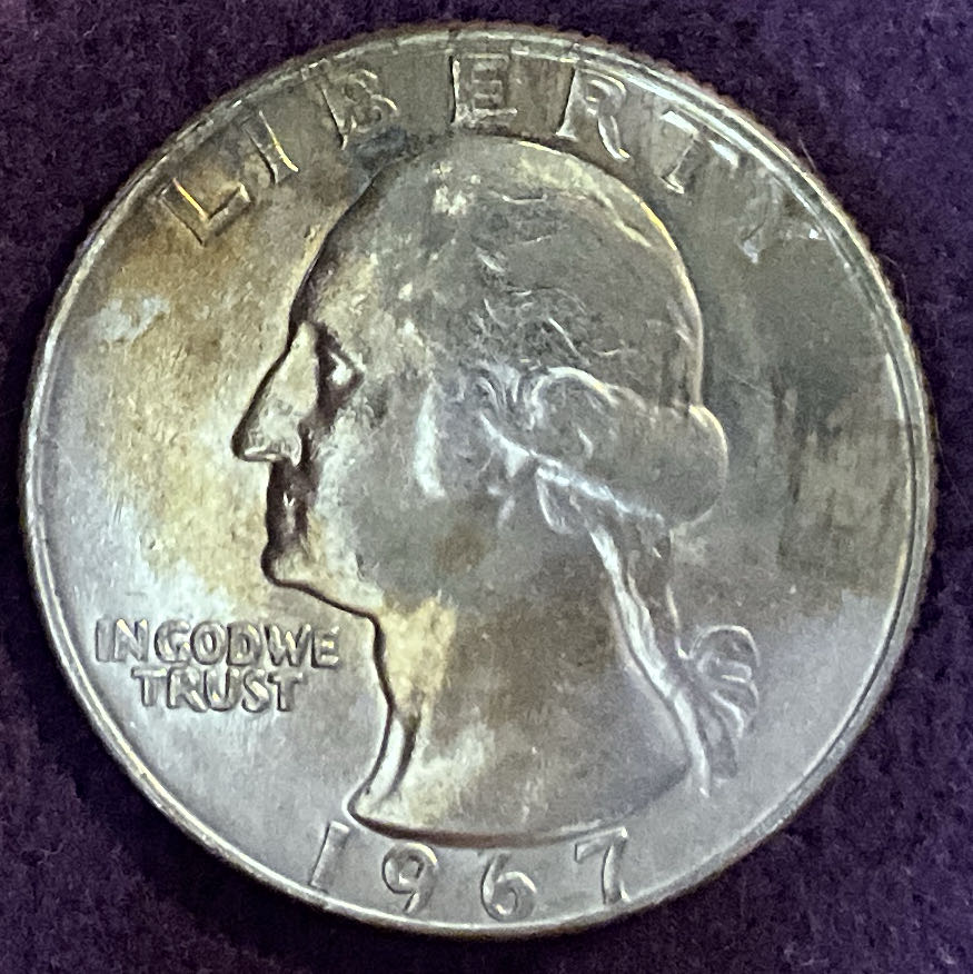 Quarter Washington 1967 41  coin collectible - Main Image 3