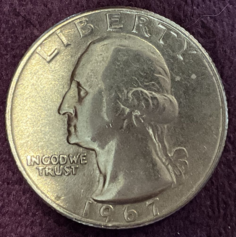 Quarter Washington 1967 42  coin collectible - Main Image 3
