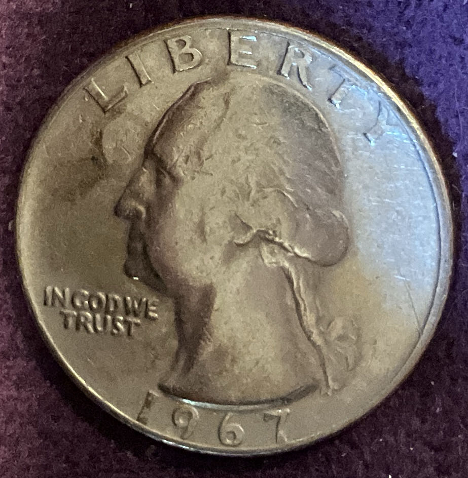 Quarter Washington 1967 45  coin collectible - Main Image 3
