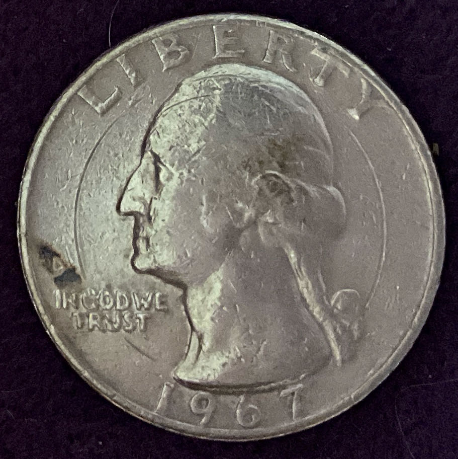 Quarter Washington 1967 47  coin collectible - Main Image 3