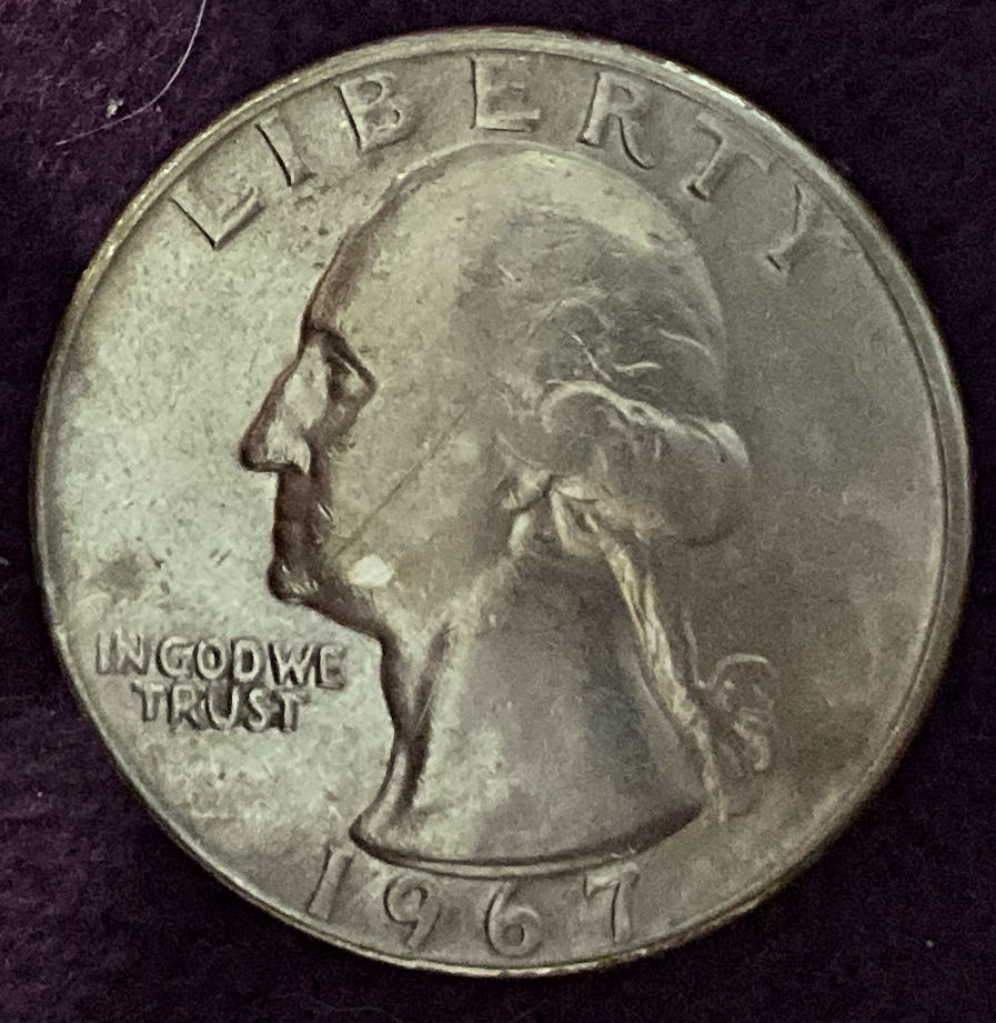 Quarter Washington 1967 51  coin collectible - Main Image 3