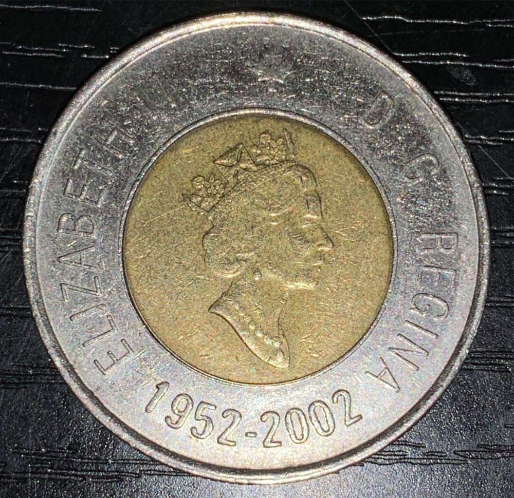 2 Dollars - Elizabeth II (Golden Jubilee)  coin collectible - Main Image 2