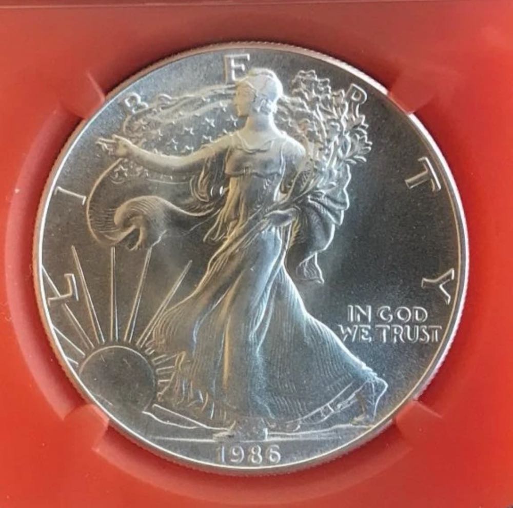 American Silver Eagle 1986-S  coin collectible - Main Image 2