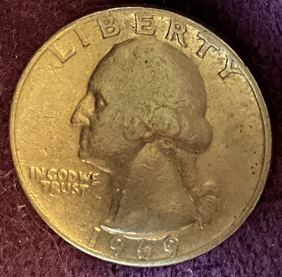 Quarter Washington 1969 3  coin collectible - Main Image 3