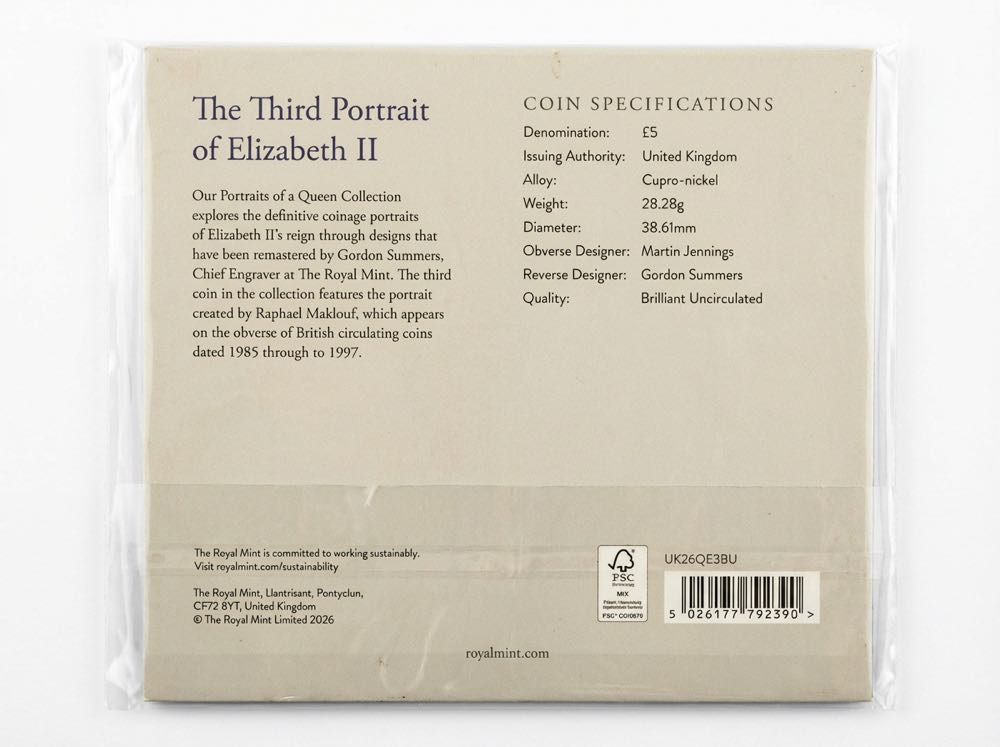 Portraits Of A Queen Elizabeth II Third Effigy  coin collectible [Barcode 5026177792390] - Main Image 2