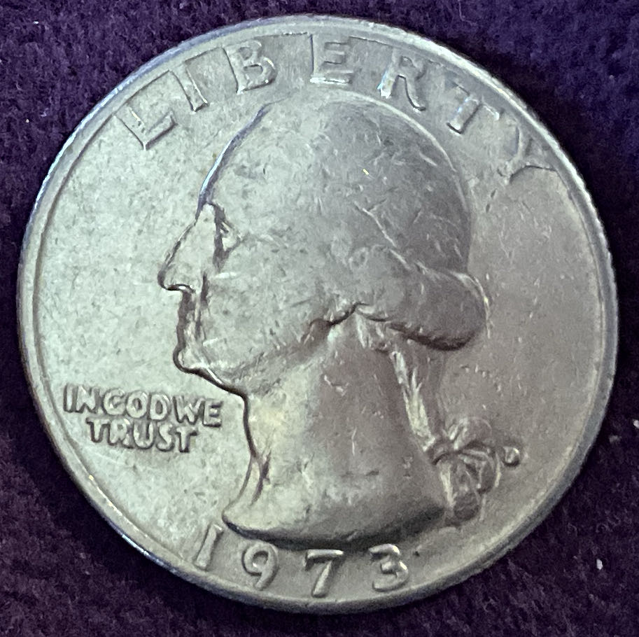 Quarter Washington 1973 D 10  coin collectible - Main Image 3