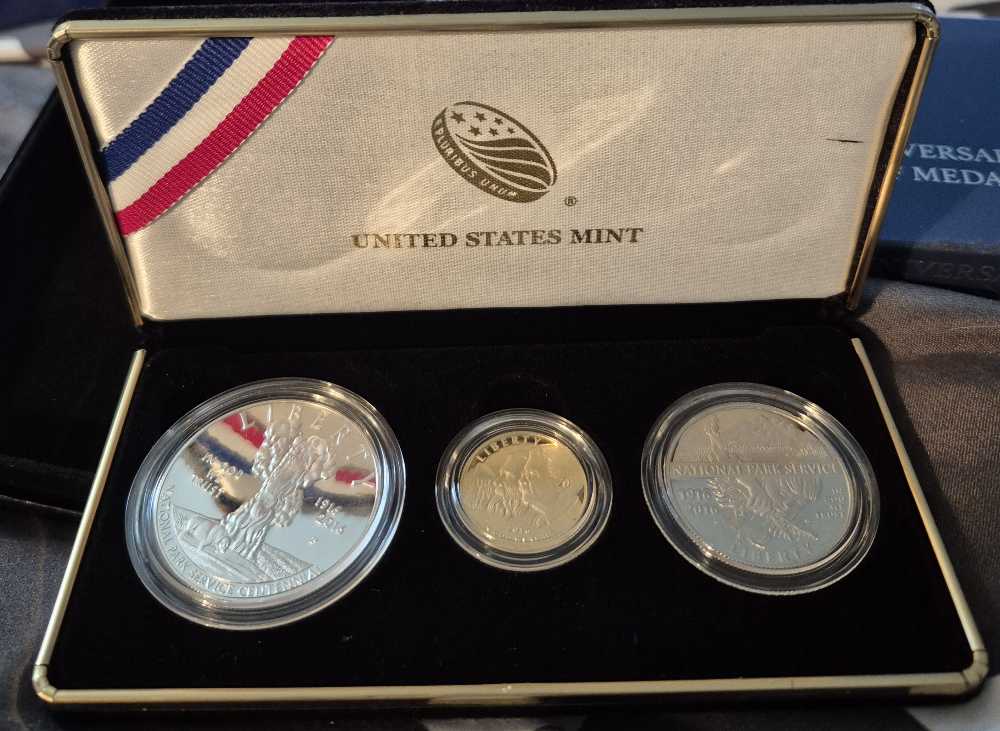 2016 100th Anniversary National Park Service 3 Coin Proof Set   coin collectible - Main Image 2