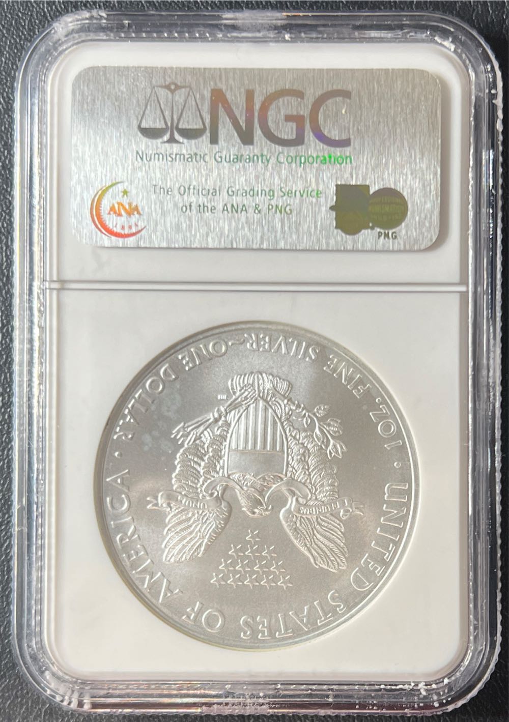 2008 Silver $1 American Eagle NGC Gem Uncirculated Early Releases  coin collectible - Main Image 2