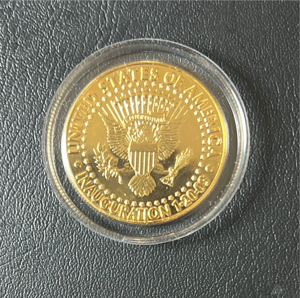 2009 Kennedy Barack Obama 24k Gold Plated Tribute Coin  coin collectible - Main Image 2