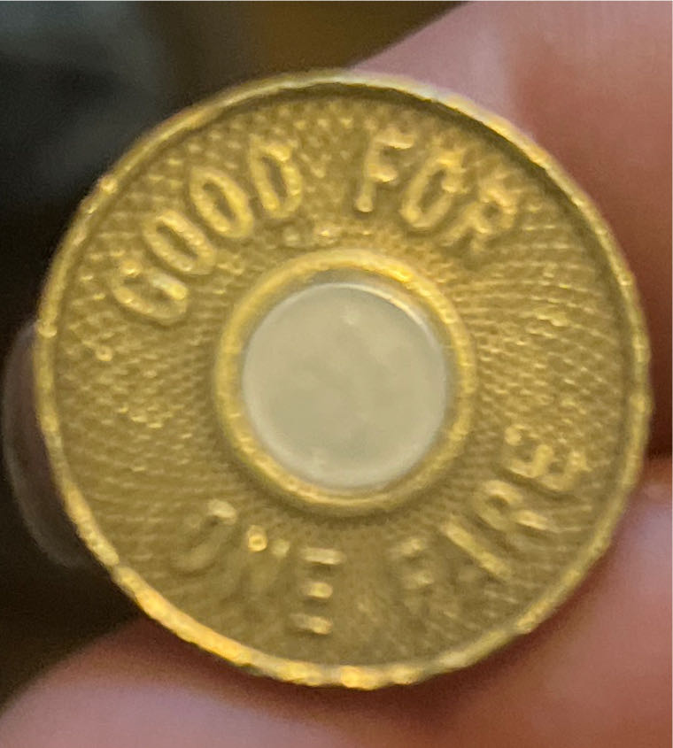 New York City Transit Authority Good For One Fare Token  coin collectible - Main Image 2