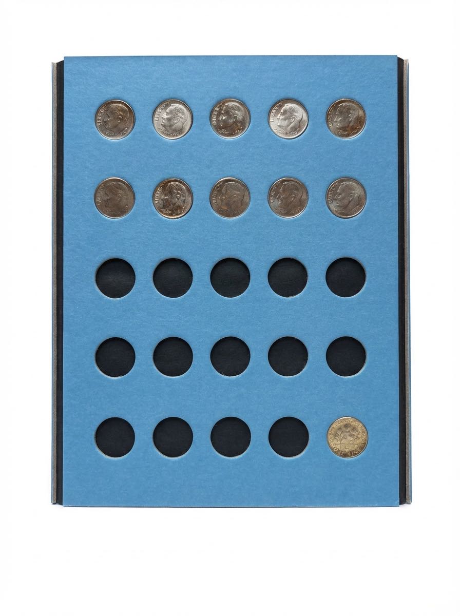 Roosevelt Dimes Collection #3 (2005-2025) Coin Folder Page  coin collectible [Barcode 9780794819392] - Main Image 2