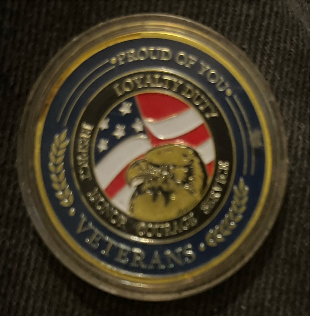 Honoring All Who Served Thank You For Your Service Coin  coin collectible - Main Image 2