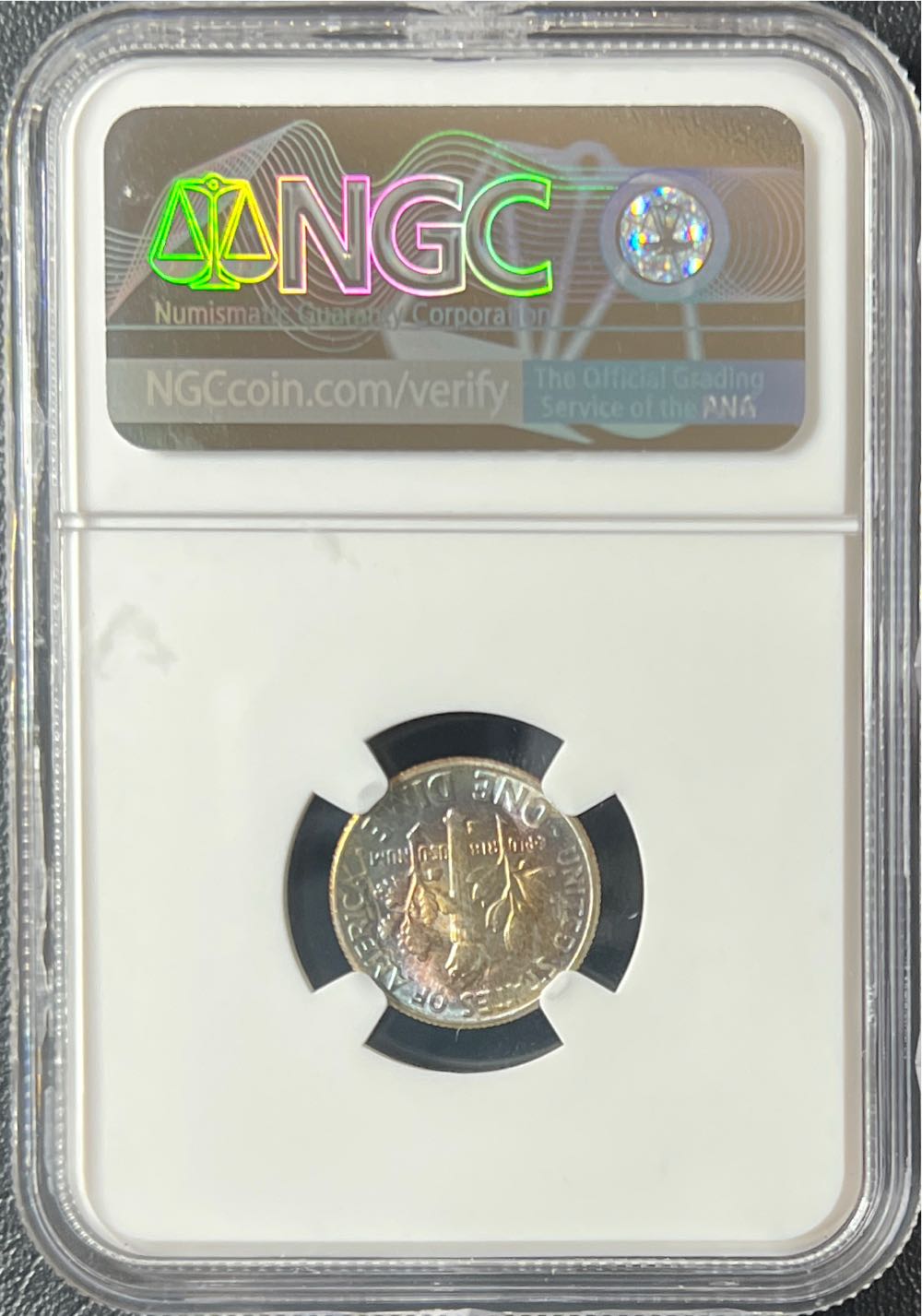 1955 S Roosevelt Dime NGC MS 66  coin collectible - Main Image 2