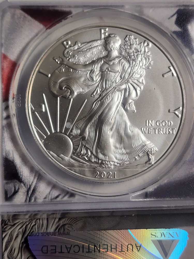 2021 S$1 Silver Eagle Coin (Type 1)  coin collectible - Main Image 2