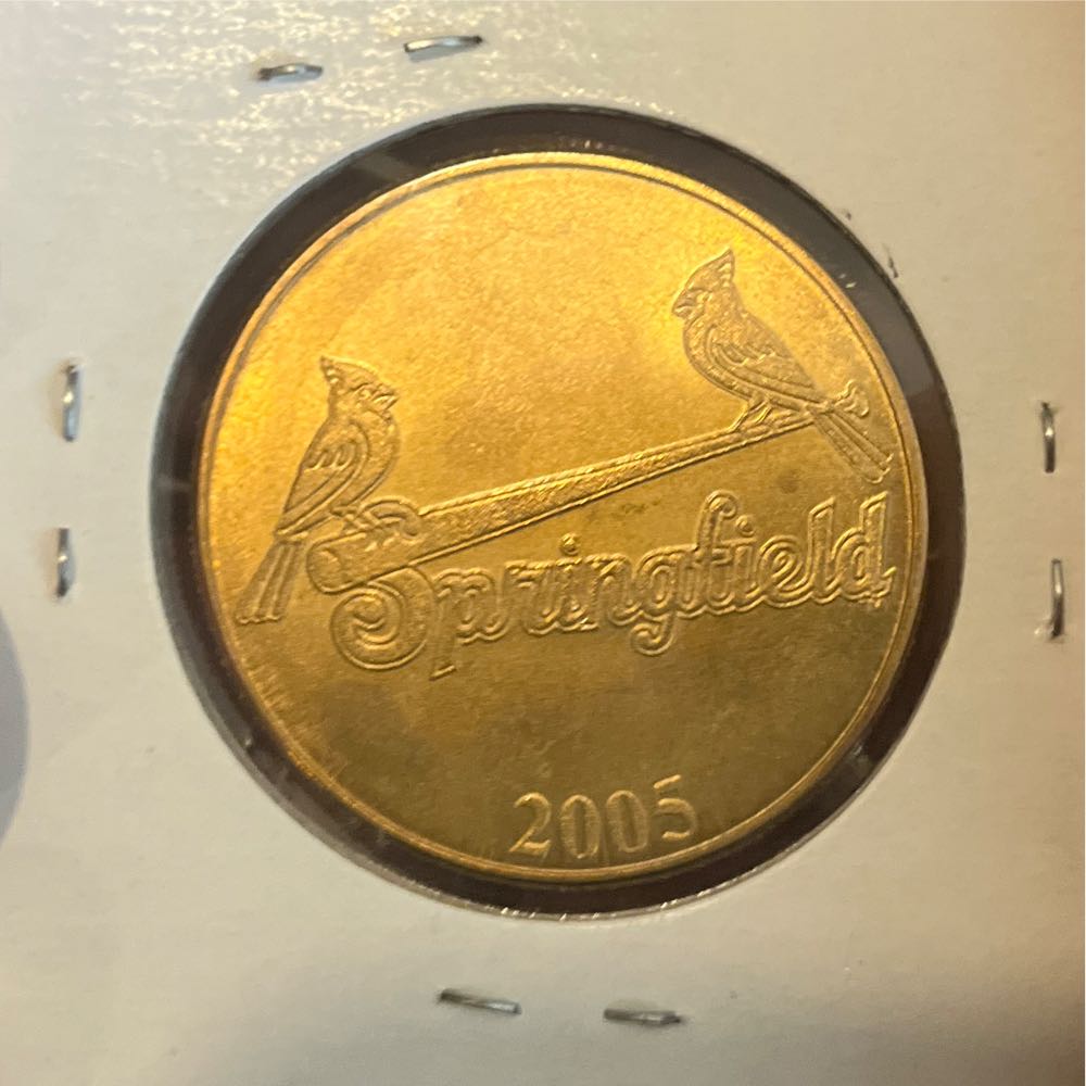 2005 Springfield Cardinals Minor League Baseball Team Token  coin collectible - Main Image 2