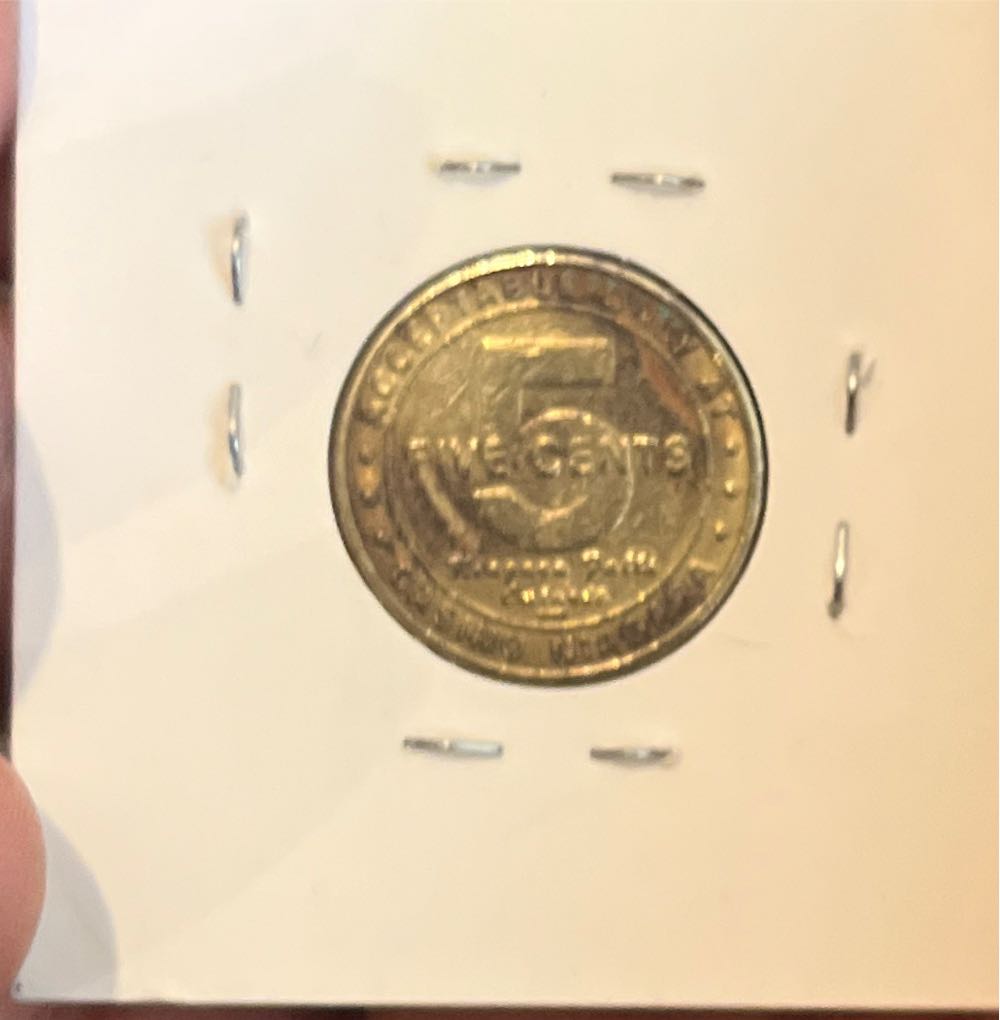 Casino Niagra, Niagra Falls Canada 5 Cent Token  coin collectible - Main Image 2