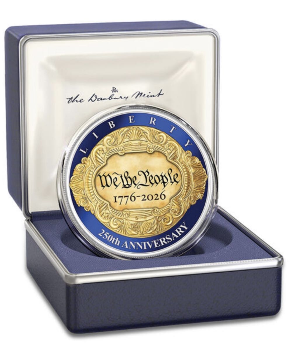 America’s 250th Anniversary Silver Bullion Commemorative  coin collectible - Main Image 3