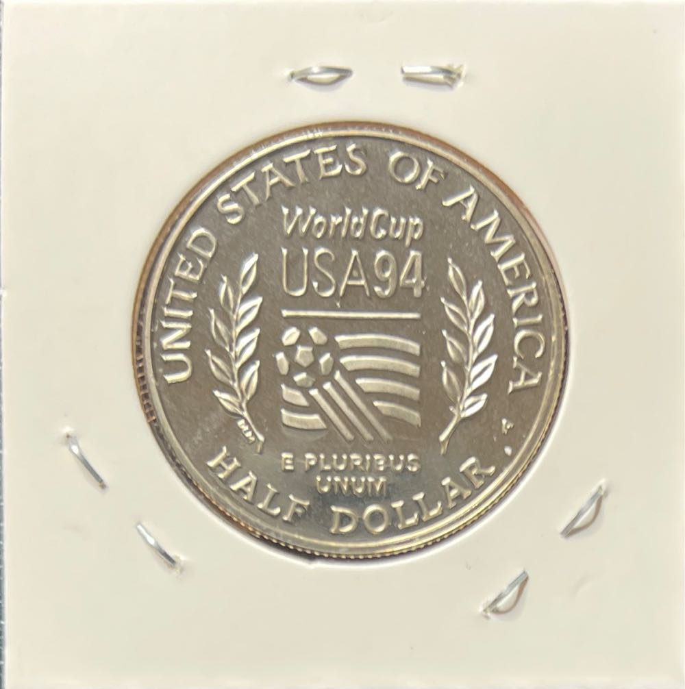 1994 P Soccer World Cup Commemorative Half Dollar 50c PROOF   coin collectible - Main Image 2