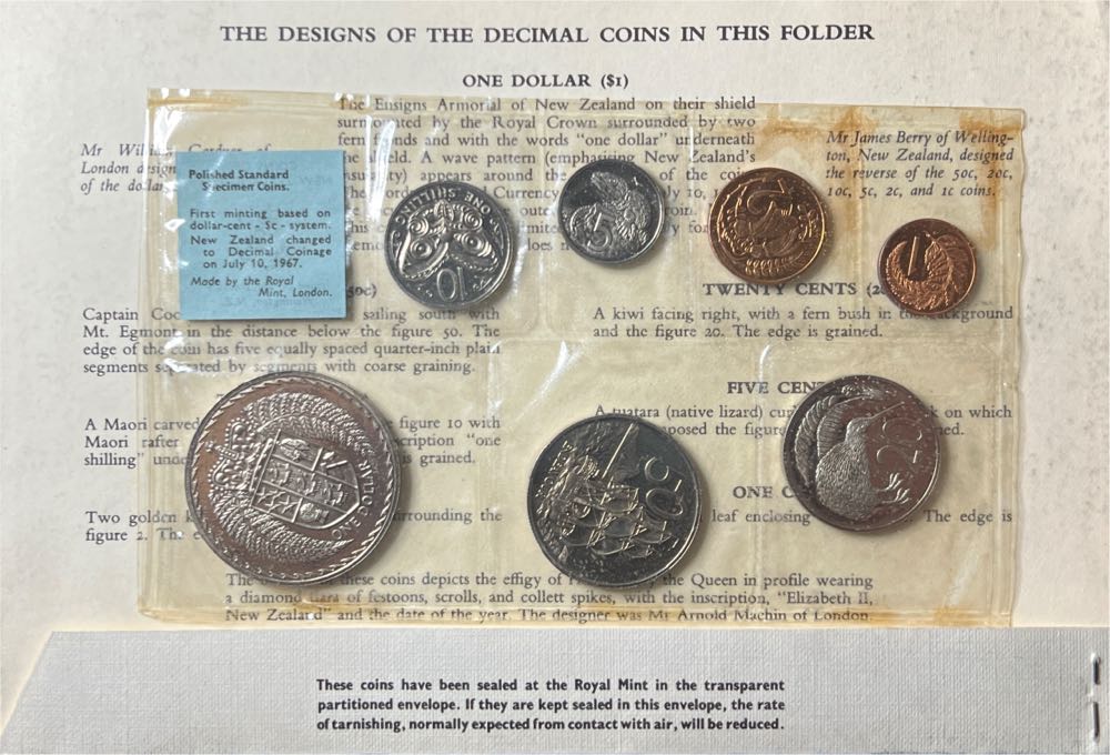1967 NEW ZEALAND MINT SET B78   coin collectible - Main Image 2
