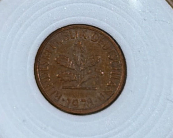 German 1 Pfennig  coin collectible - Main Image 2