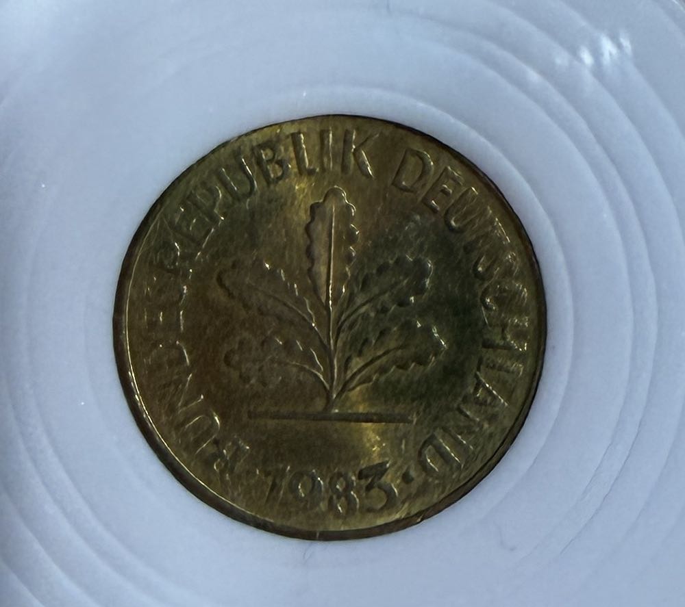 German 5 Pfennig  coin collectible - Main Image 2