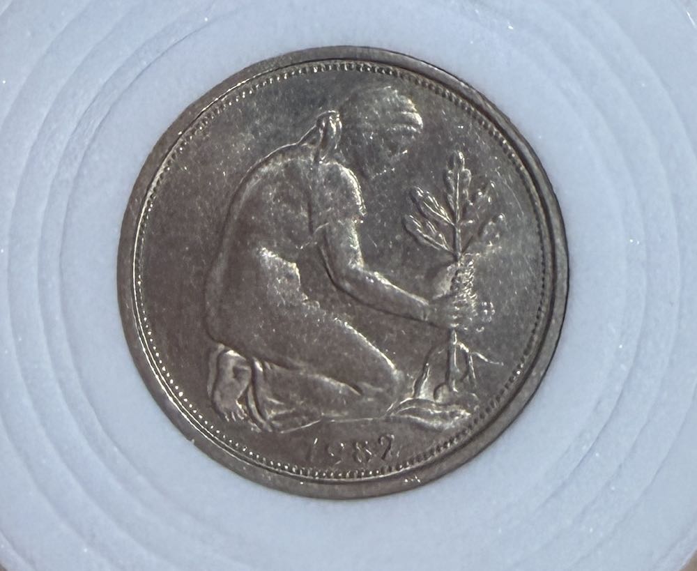 German 50 Pfennig  coin collectible - Main Image 2