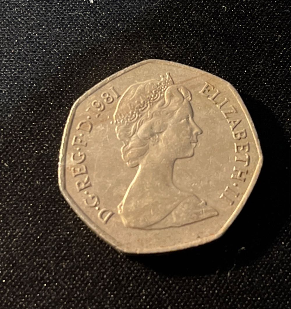 Old 50p  coin collectible - Main Image 2