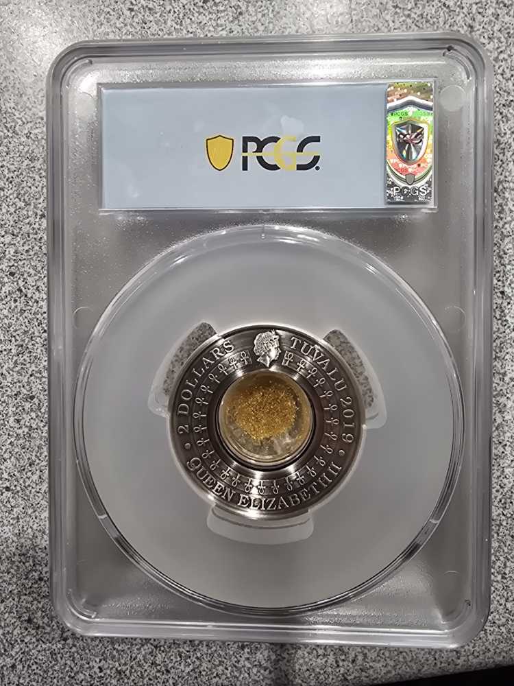 2019 P Tuvalu Golgen Treasures Of Ancient Egypt PCGS MS70  coin collectible - Main Image 2