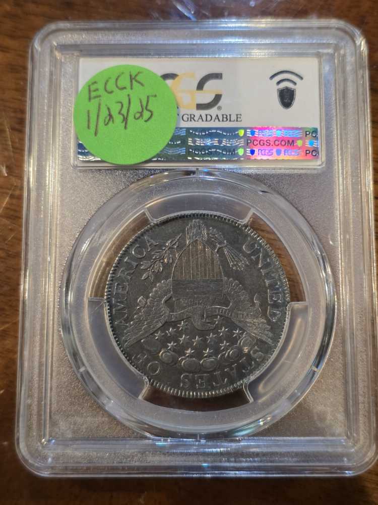 1807 Draped Bust Half PCGS XF  coin collectible - Main Image 2