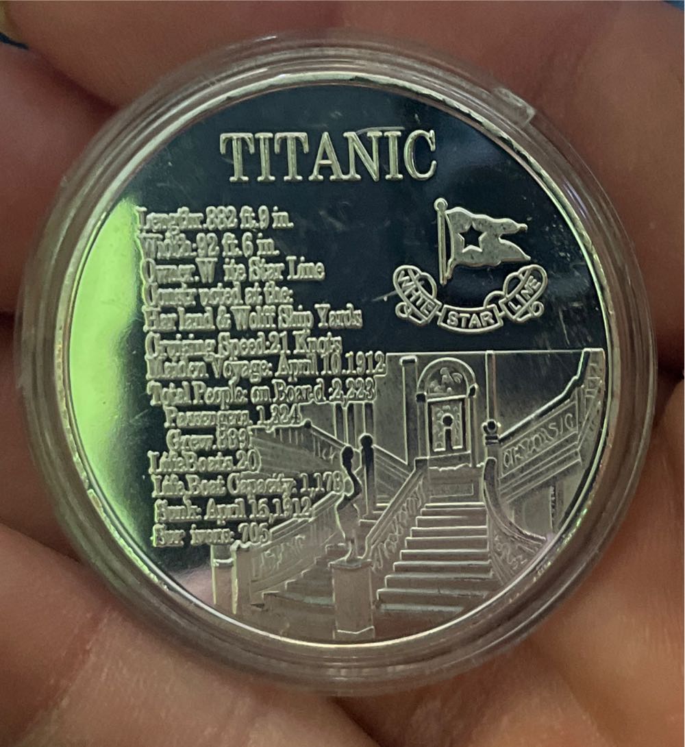 RMS Titanic Commemorative Medal  coin collectible - Main Image 2