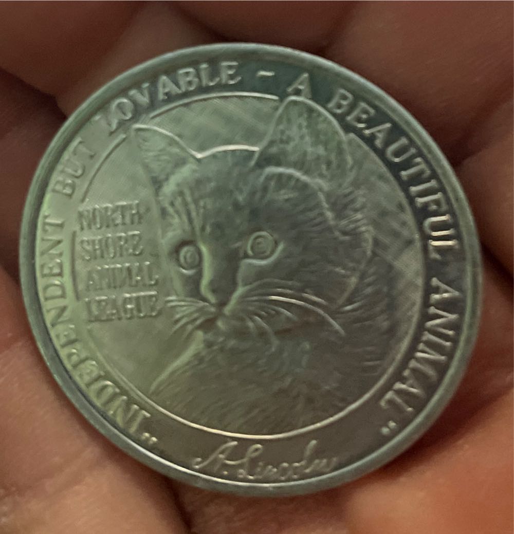 Notth Side Animal League Cat and Dog Token  coin collectible - Main Image 2