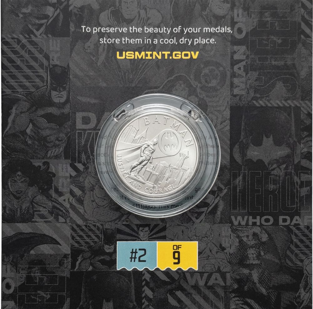 2025 Dc Comic 1 Ounce Silver Medal- Batman 25DBS1  coin collectible [Barcode 704786671194] - Main Image 5