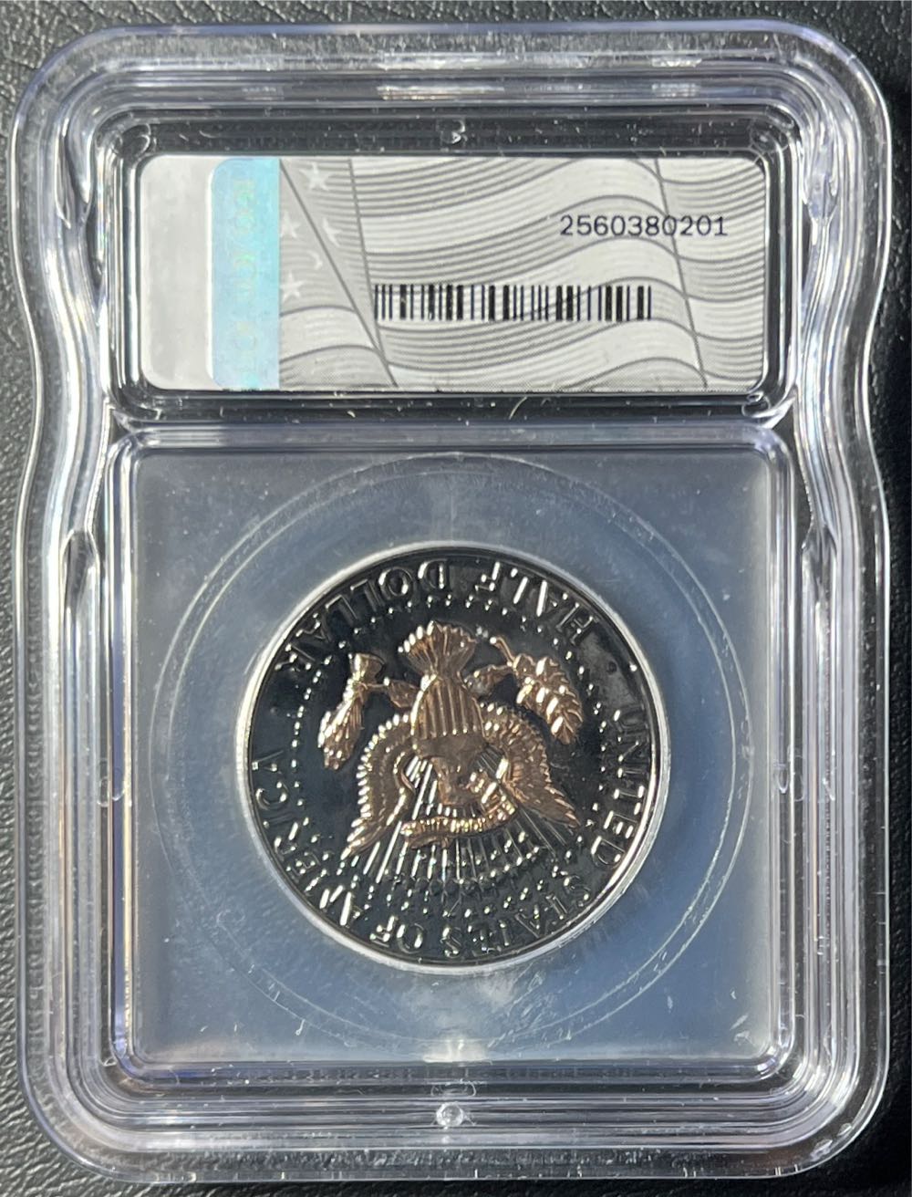 1965 Kennedy Half Dollar Black Ruthenium Clad ICG Genuine  coin collectible - Main Image 2