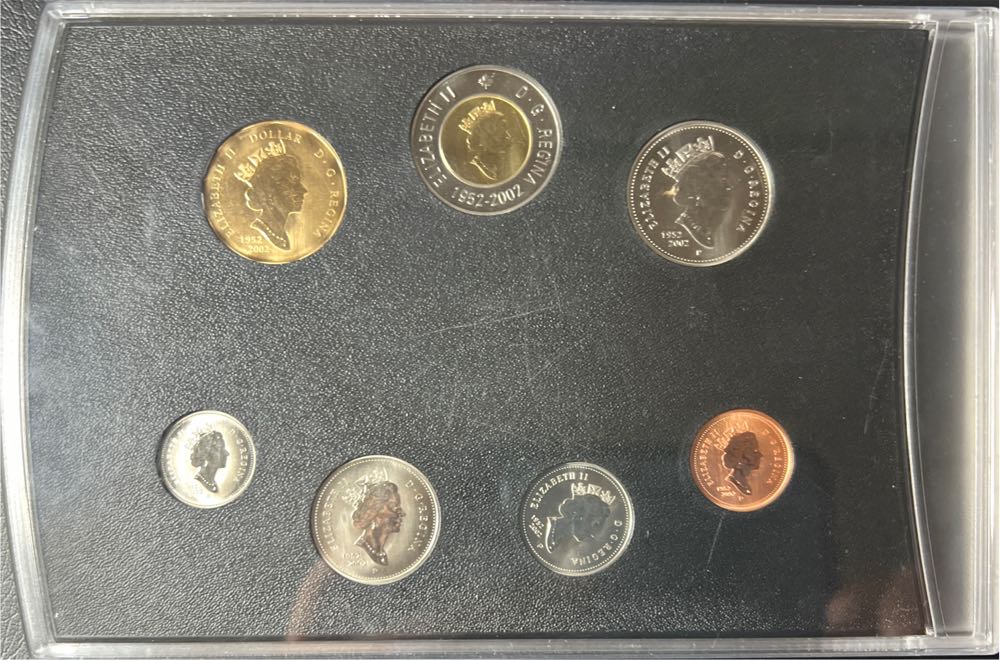 2002 Royal Canadian Mint  Specimen Set 7 Coins.  coin collectible - Main Image 2