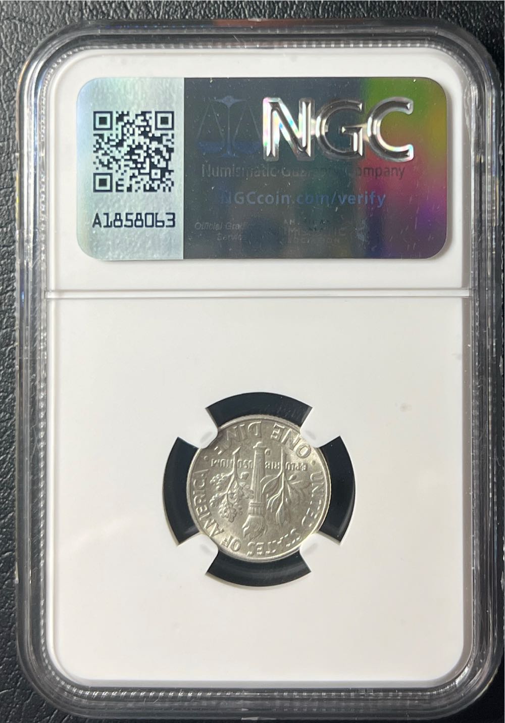 1961 D Roosevelt Dime NGC MS 62  coin collectible - Main Image 2