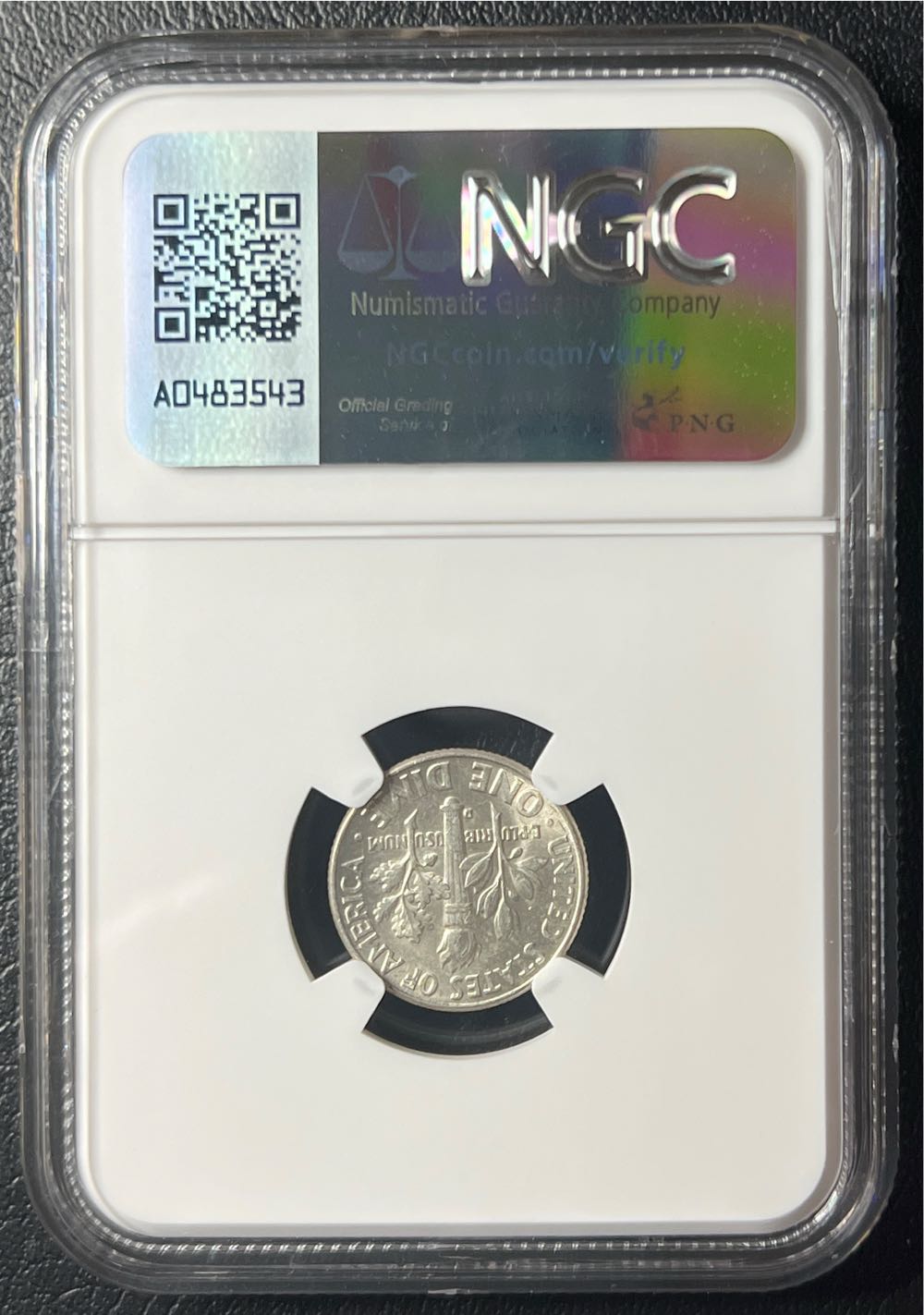 1961 D Roosevelt Dime NGC MS 62  coin collectible - Main Image 2